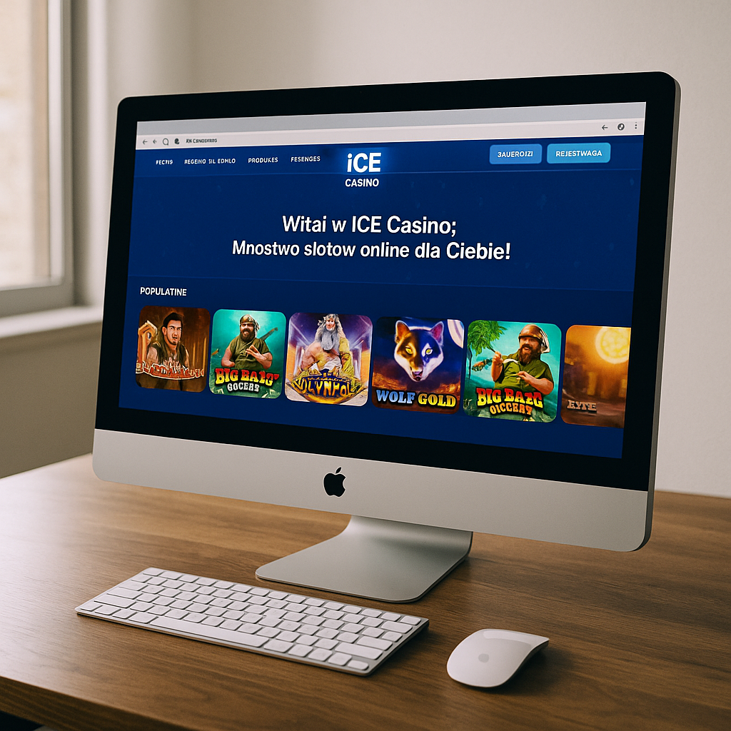Ice Casino - Intuicyjny design platformy - Strona główna kasyna